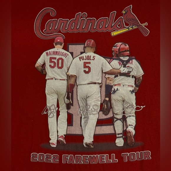 NWOT Unisex 2022 St.Louis Cardinals Farewell Tour ss t-shirt sz 2X - Picture 3 of 6